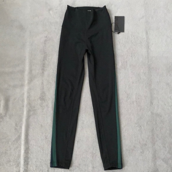 Splits59 OLIVIA HIGH WAIST 7/8 TIGHT BLACK GREEN Leggings - Picture 1 of 7